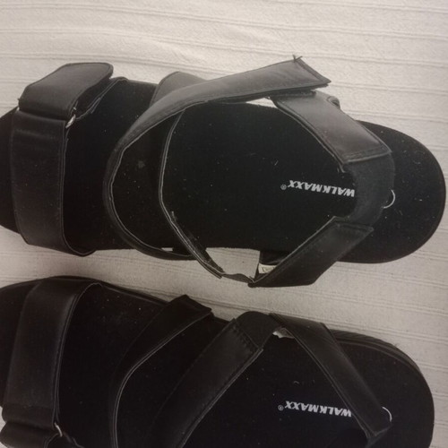 Walkmaxx men's sandals new, size 46, black