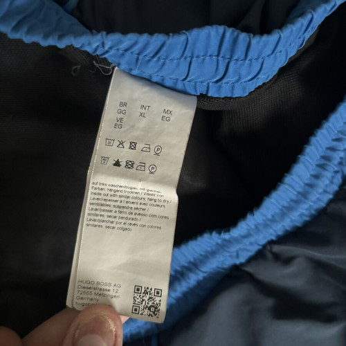 Hugo Boss men's swim shorts XL blue like new