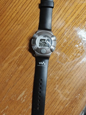 Sony Walkman Watch, black and silver, unisex