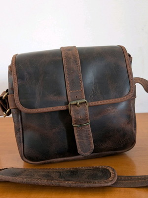 Rock & Roll leather camera bag used