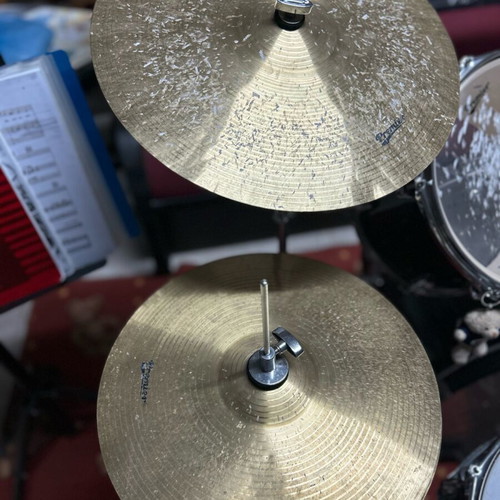 Premier Olympic drum set used with stool, cymbal and music stand