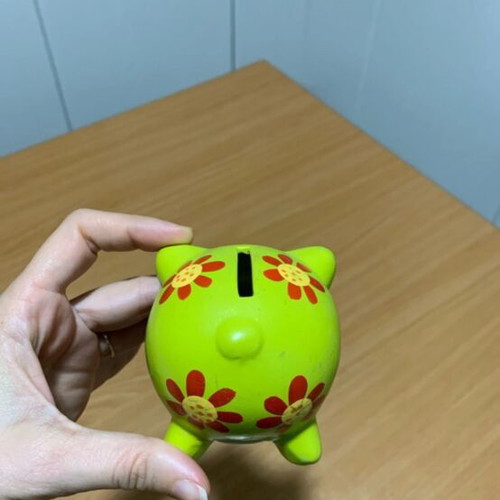 Money bank like new, set of two decorative piggy banks