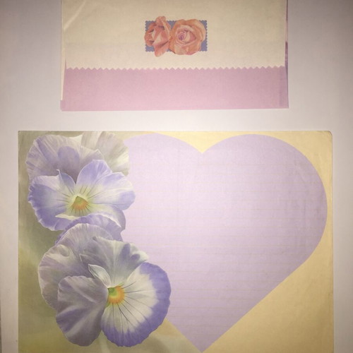 Letter writing set used