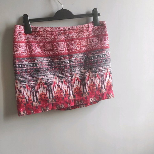 H&M mini skirt red like new