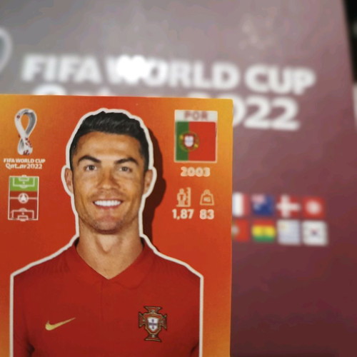 Panini World Cup 22 Cristiano Ronaldo sticker new