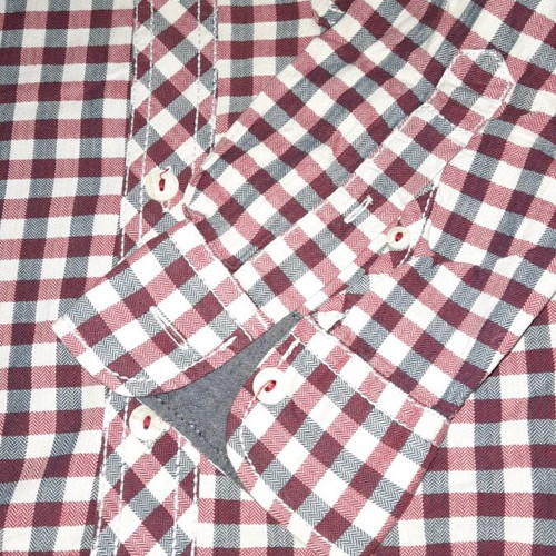 North Coast checked shirt like new, blue and red
