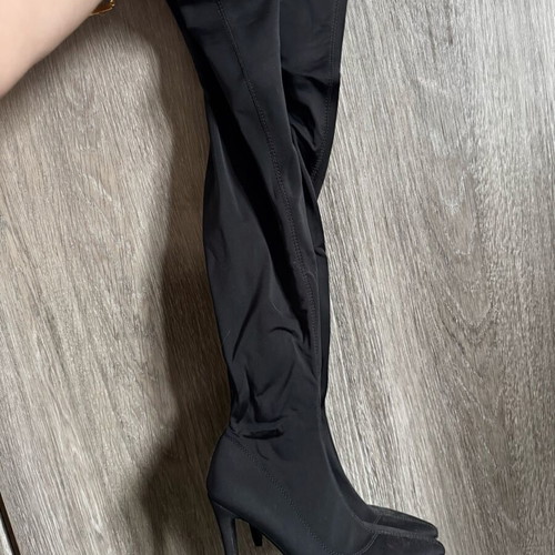 Over the knee boots like new, size 37, black