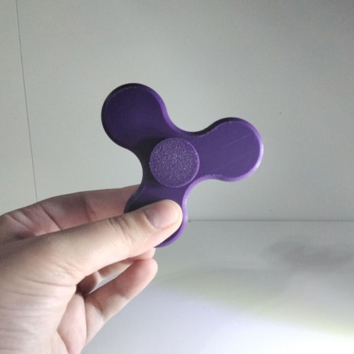 Fidget Spinner new, dark purple, 3D printed