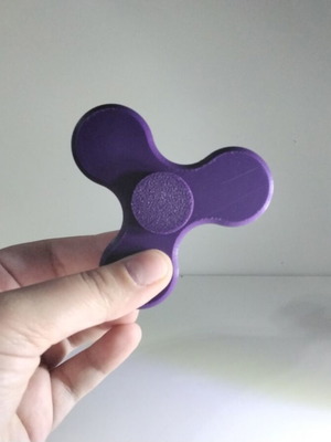 Fidget Spinner new, dark purple, 3D printed