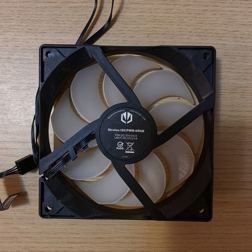 Endorfy Stratus 120 PWM ARGB computer fans like new, pack of 2
