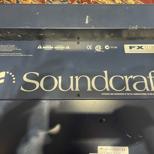 Soundcraft FX16II mixer console used
