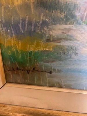 Landscape oil painting, 28x30 cm