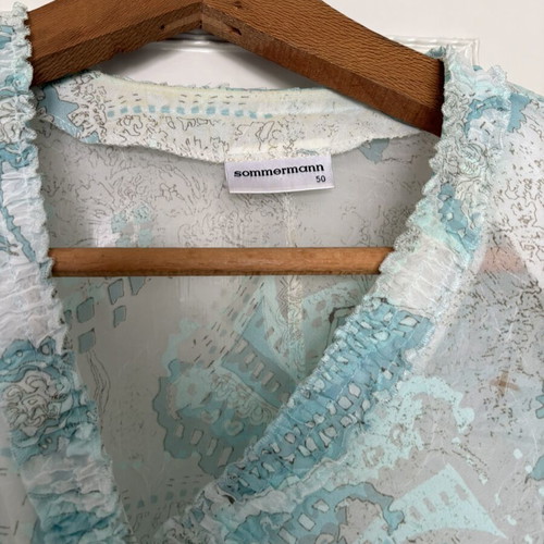 Sommerman set skirt top shirt like new, turquoise, size 50