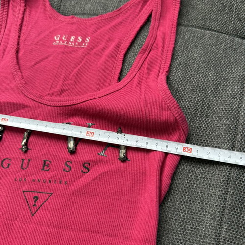 Guess tank top with stones like new, size S, 100% cotton