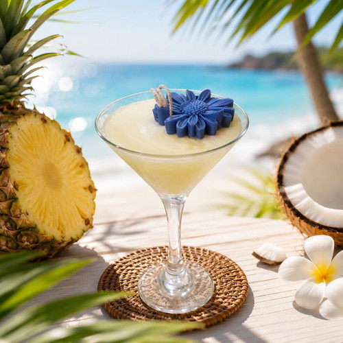 Soy Wax Candle Piña Colada Cocktail New