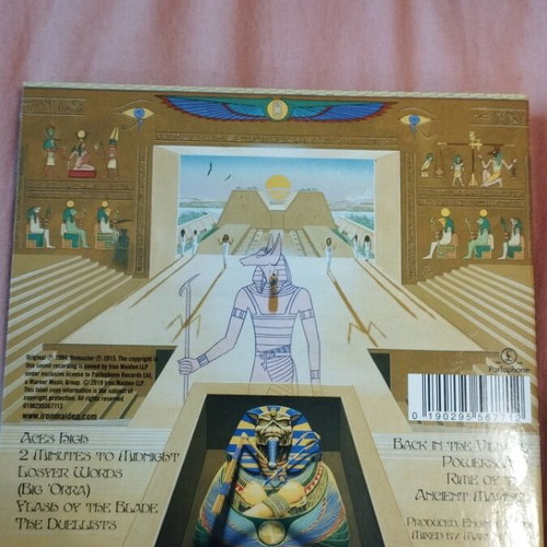 Iron Maiden Powerslave CD like new, metal genre