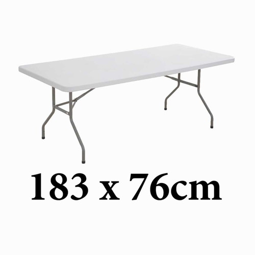 Folding catering tables like new, set of 3 with tablecloths