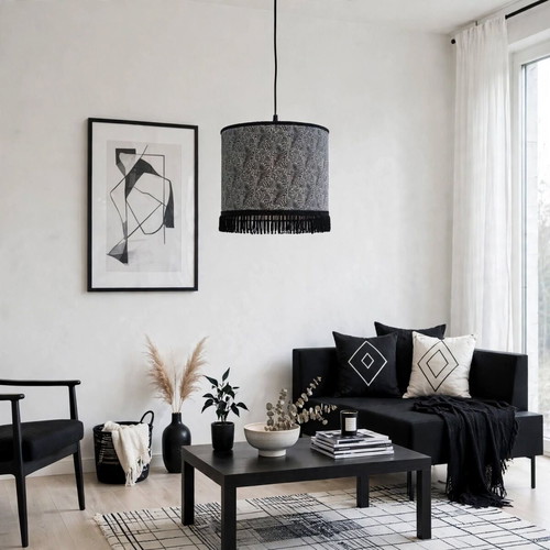 Φωτιστικό οροφής Black Shycedelic E27, 30x20 εκ, Oxygen lampshades
