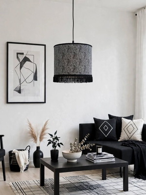 Φωτιστικό οροφής Black Shycedelic E27, 30x20 εκ, Oxygen lampshades