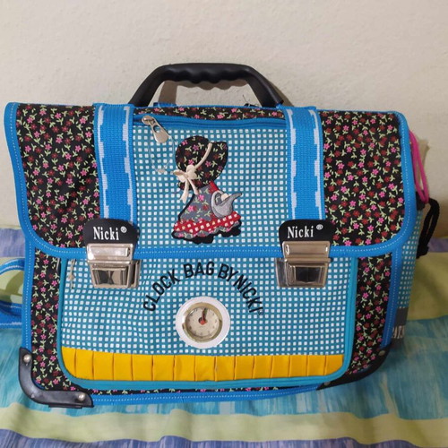 Clock Bag by Nicki new school bag for girls with umbrella and clock