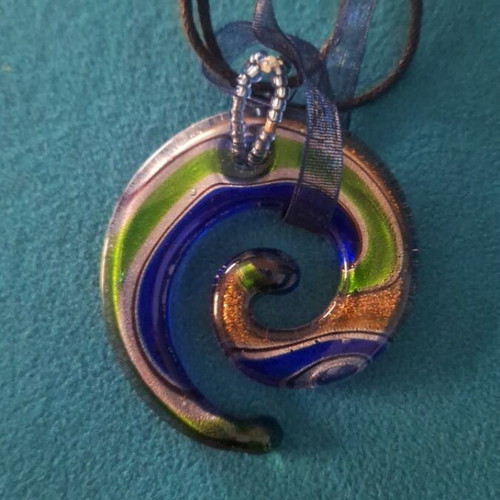 Murano necklace like new, multicolor