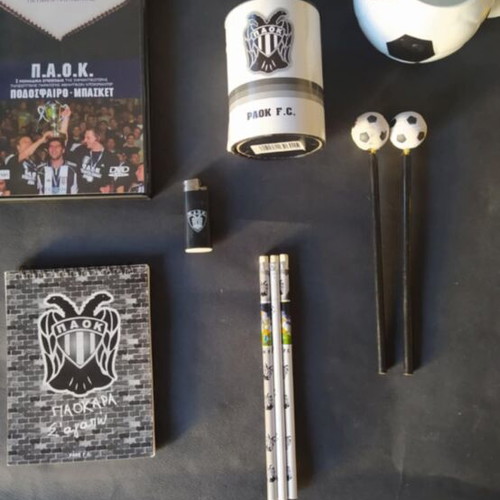 Various PAOK items used, pack