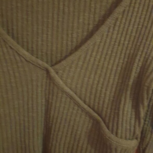 Crop blouse deep green warm woolen like new Pull & Bear size M