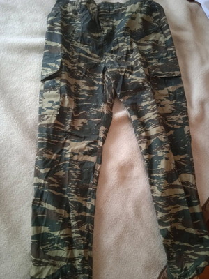 Camouflage summer pants new with fabric gift