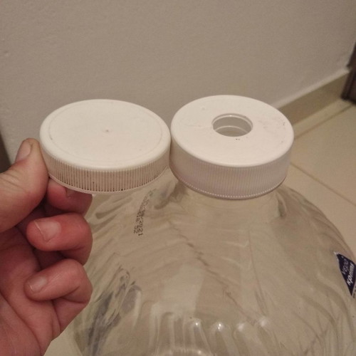 Plastic water bottles 10 liters with pressed cap