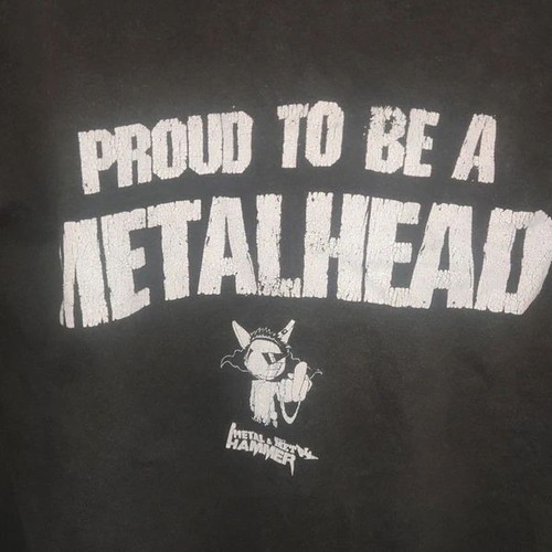 Metal Hammer Proud to Be a Metalhead T-shirt, 90s