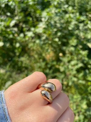 Drop ring gold color new