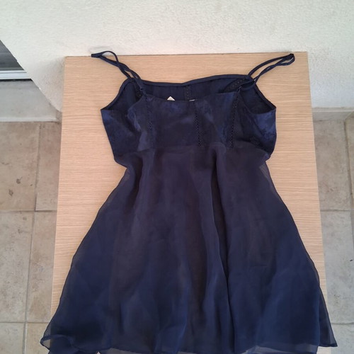 Victoria's Secret Babydoll slip size S like new, beige and dark blue