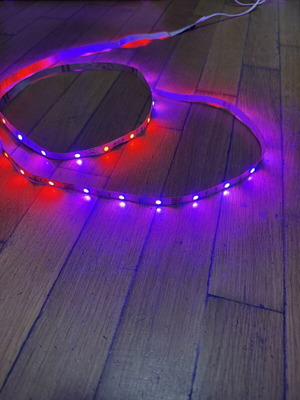 Led ταινία 12v πολύχρωμο, σαν καινούργιο, μήκος 1.50μ συν καλώδιο με διακόπτη