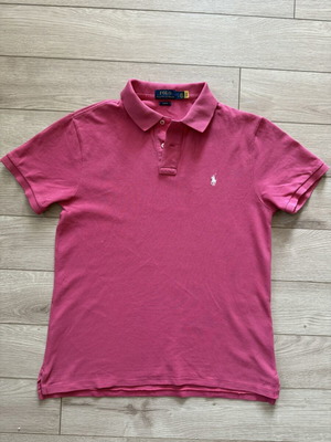 Polo Ralph Lauren Slim Fit Pique Polo Shirt Pink Size L