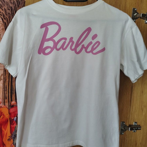 Pull & Bear Barbie T-shirt, white, XS