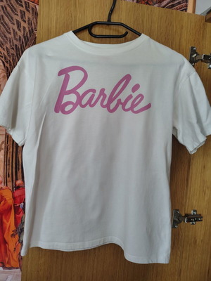 Pull & Bear Barbie T-shirt, white, XS
