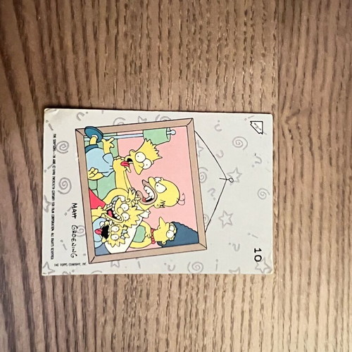 Simpsons card used