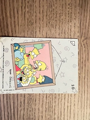 Simpsons card used