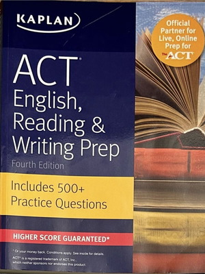 ACT English, Reading & Writing Prep Book