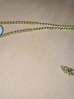 Handmade necklace with evil eye and medium chain new