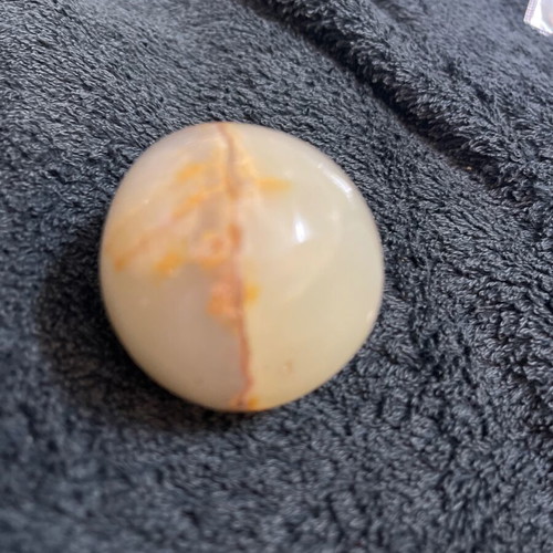 Vintage decorative egg used, onyx and agate