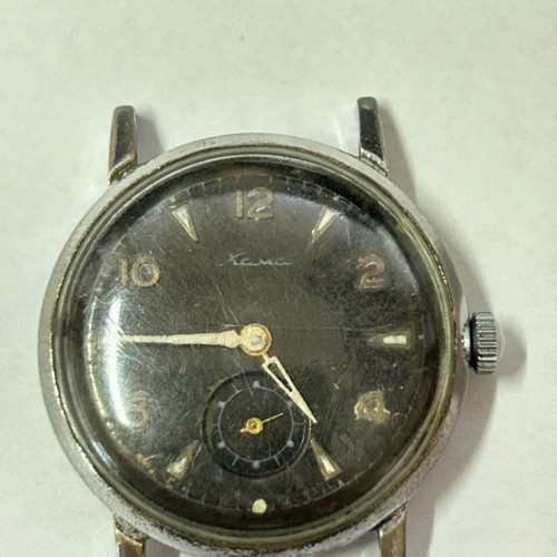 Kama mechanical wristwatch used, vintage 1950 with ZIM movement