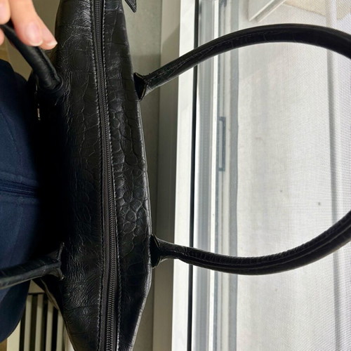 Tosca Blu shoulder bag black leather used