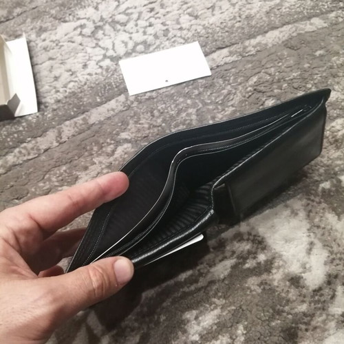 Leather wallet new black