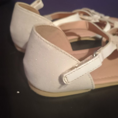 H&M girls' sandals size 33 used with glitter butterflies