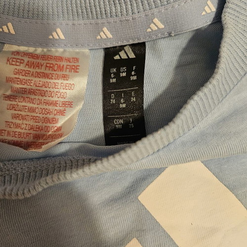 Adidas baby set 6-9 months like new