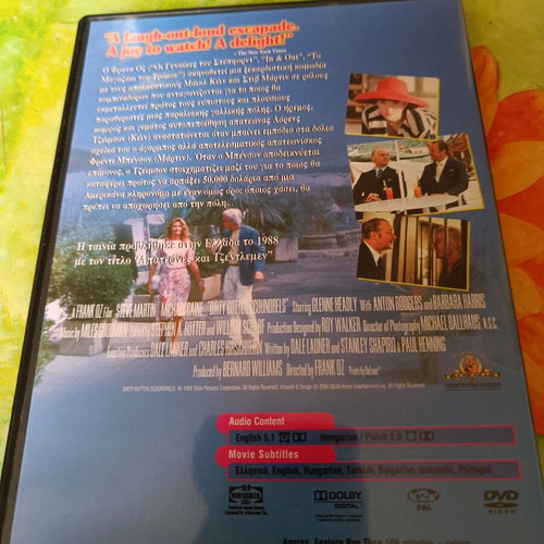 DVD Dirty Rotten Scoundrels like new, comedy with subtitles