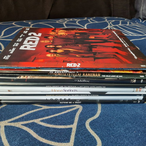 Hollywood Blockbuster DVD set like new with Greek subtitles, 10 movies