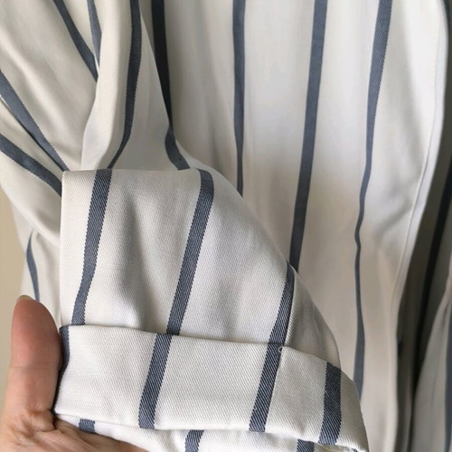 Pink Woman women's spring jacket like new, white striped