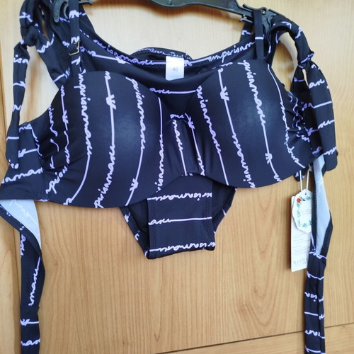 Dark blue bikini new, size 46 EU 3XL, padded cups D